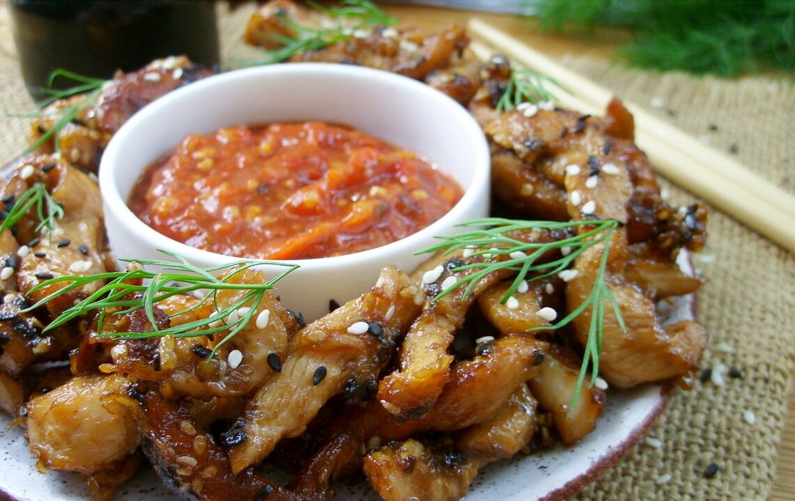 Hähnchen in Sojasauce gehört zu den Diätfavoriten